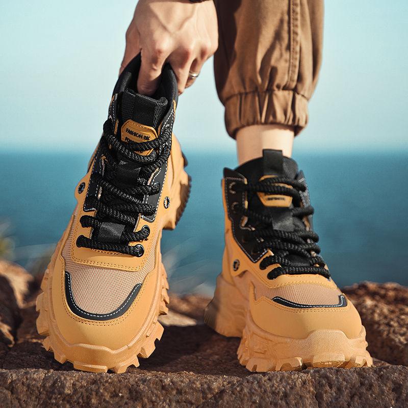 Martin boots men's spring breathable high-top retro tooling boots outdoor mountaineering desert combat rhubarb boots