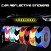 5cmx300cm Car Reflective Warning Strip Stickers Auto Arrow Sign Tape Warning Tape Reflective Film Safe Driving