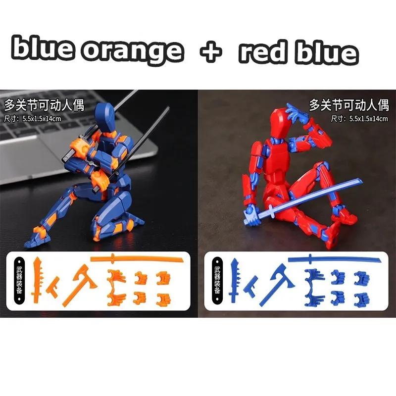 1249pcs Luminous Titan 13 Action Figures T13 Figure 3D Printed Multi-Jointed Movable Lucky 13 Action Figure Nova Figure Dummy