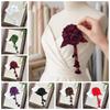 Multi-Layer Crystal Flower Applique Polyester Sew On Ornament Patch  Hair Accessories