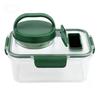 1/2Pcs Salad Jar Built-In Series Meal Prep Container with Dressing Cup Fork Leakproof Airtight Food Storage Box Picnic Portable Freshness Keeper
