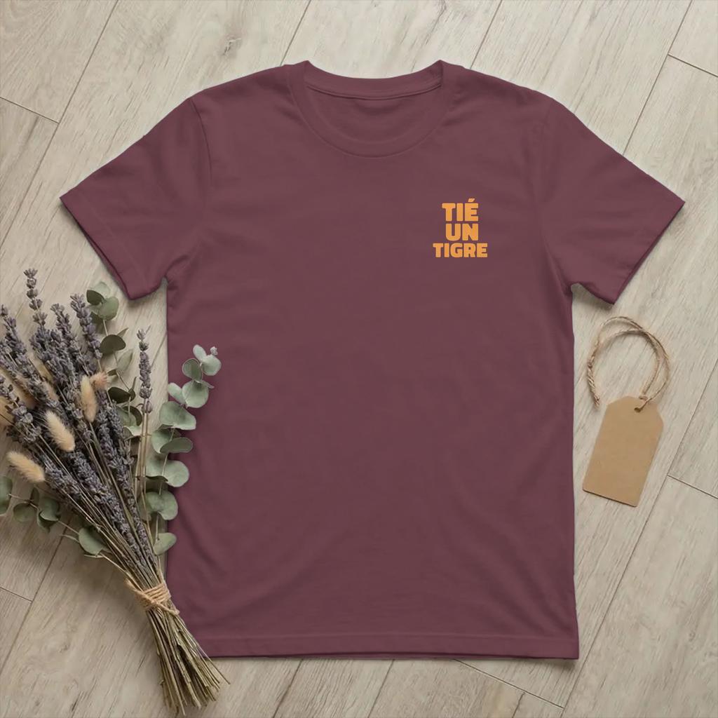 Unisexs Tie Un Tigre MarseilleExpression T Shirts Funny Drinking Cotton Merch Novelty Short Sleeve Crewneck Tees Birthday TShirt