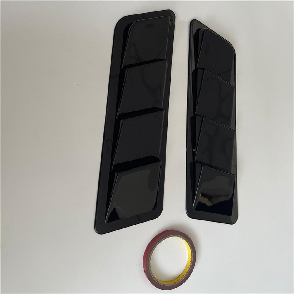 1 Paar Glänzend Schwarz Lufteinlass Haube Lufteinlass Lufteinlassabdeckung Universelles Auto Styling