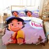 Impresión 3D Anime Heidi, Niña de los Alpes Juego de Cama Individual Doble Matrimonial King-Size Dimensiones Dimensiones Juego de Ropa de Cama Personas Adultas Habitación Infantil Funda Nórdica