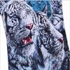 Premium Quality 3d Printed White Cotton Tiger T-shirt For Men And Women With Timeless Style