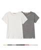 Biteoseljeu [2 Pack] Essential Ribbed Half Tee - 10 Colors (E Type)