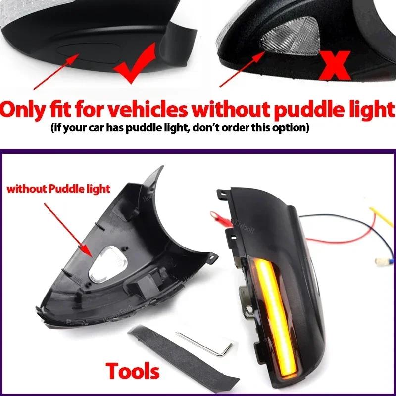 Car Side Mirror Blinker Indicator Lamp LED Dynamic Turn Signal Light for Volkswagen VW Tiguan 5N Sharan 7N Seat Alhambra 7N