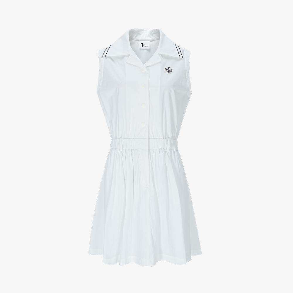 Rick Classic Collared Dress (White)