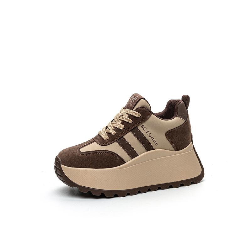 Thick-soled Forrest Gump Dad Shoes Women's Autumn and Winter New 8CM Trend Inner Height Increase Casual Fashion Small Women's Shoes