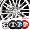 4 peças Adesivos para Rodas de Carro 56mm Decalque de Tampa Central de Cubo de Roda para Toyota Gazoo Racing TRD Corolla Yaris Chr Auris Rav4 Prius Prado