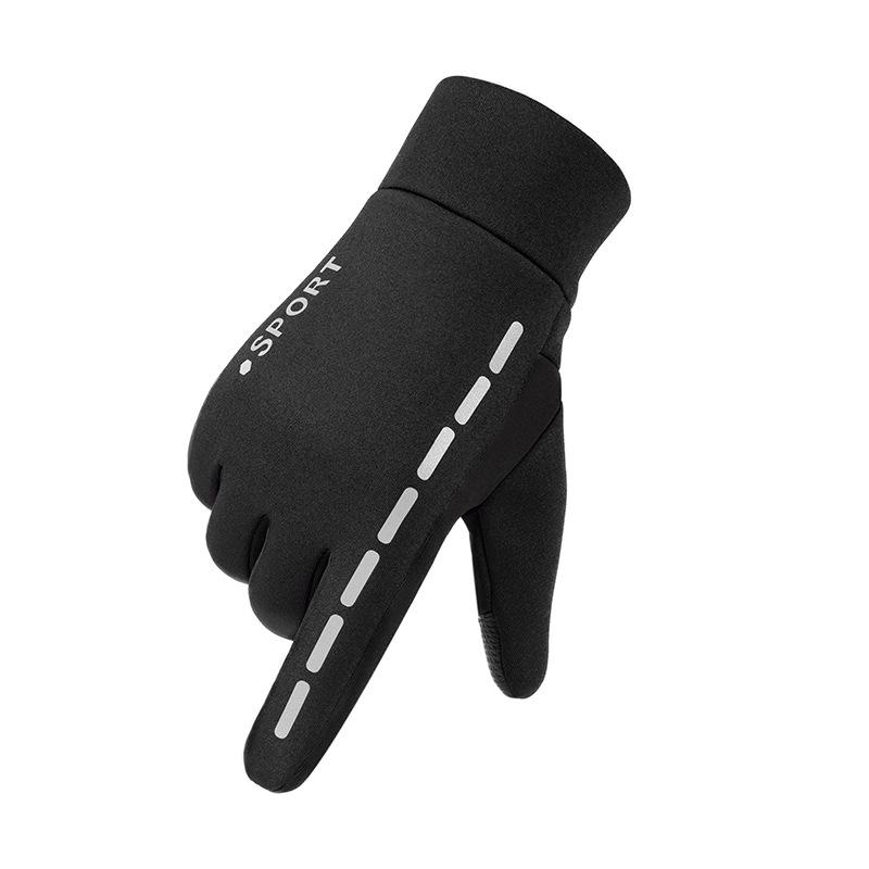 Touchscreen-Handschuhe Herren Winter Plüsch Warme Handschuhe Wasserdicht und winddicht Bergsteigen Radfahren Motorrad Outdoor-Reithandschuhe