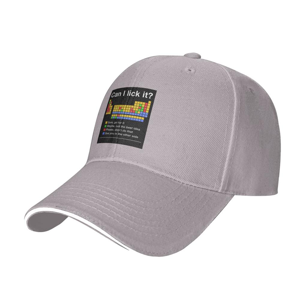 Can I Lick It Periodic Table Cap Casual Baseball Caps Adjustable Hat Hip Hop Summer Unisex Baseball Hats Customizable