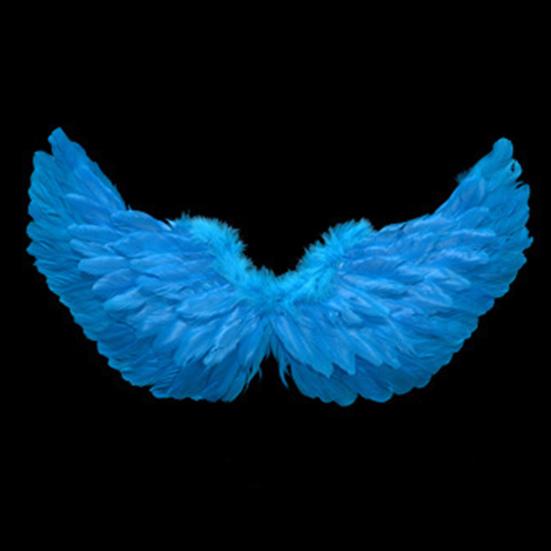 Angel Feather Wings with Elastic Straps Bright Color Lightweight Costume Cosplay Wings Photography Props