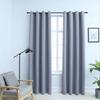 Vidaxl Blackout Curtains with Metal Eyelets, 2 Pcs, Gray