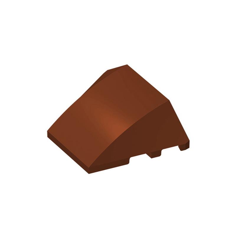 Non-Toxic Moc 10Pcs 64225 Wedge 4X3 Triple Building Blocks Curved No Studs Bricks Educational Particle Diy Toys Children Birthday Kid Gift