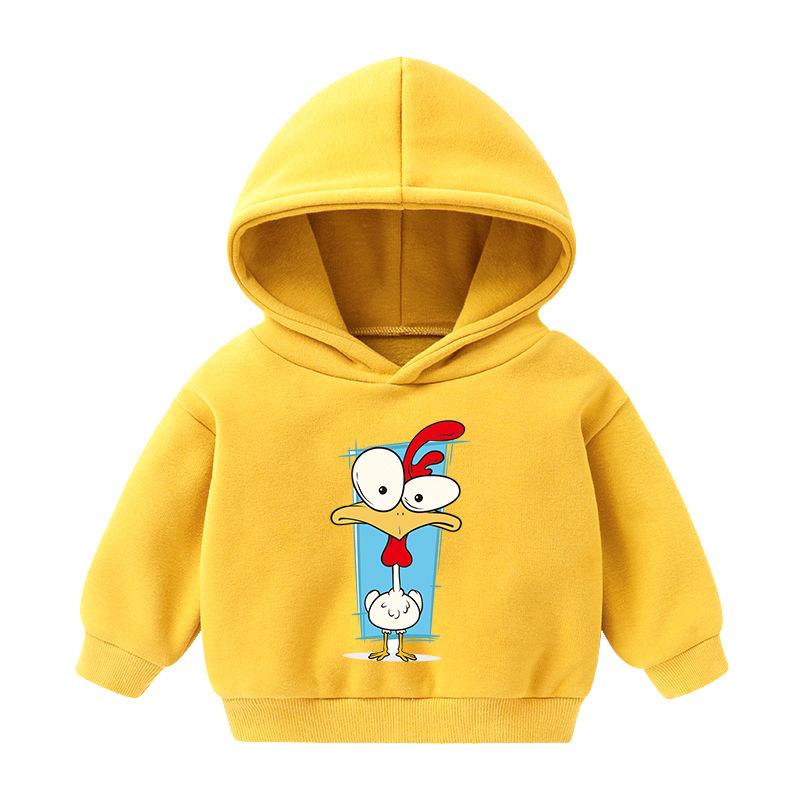 Fleece Children's Hoodie Autumn and Winter Casual Cartoon Sports Hoodie for Boys and Girls