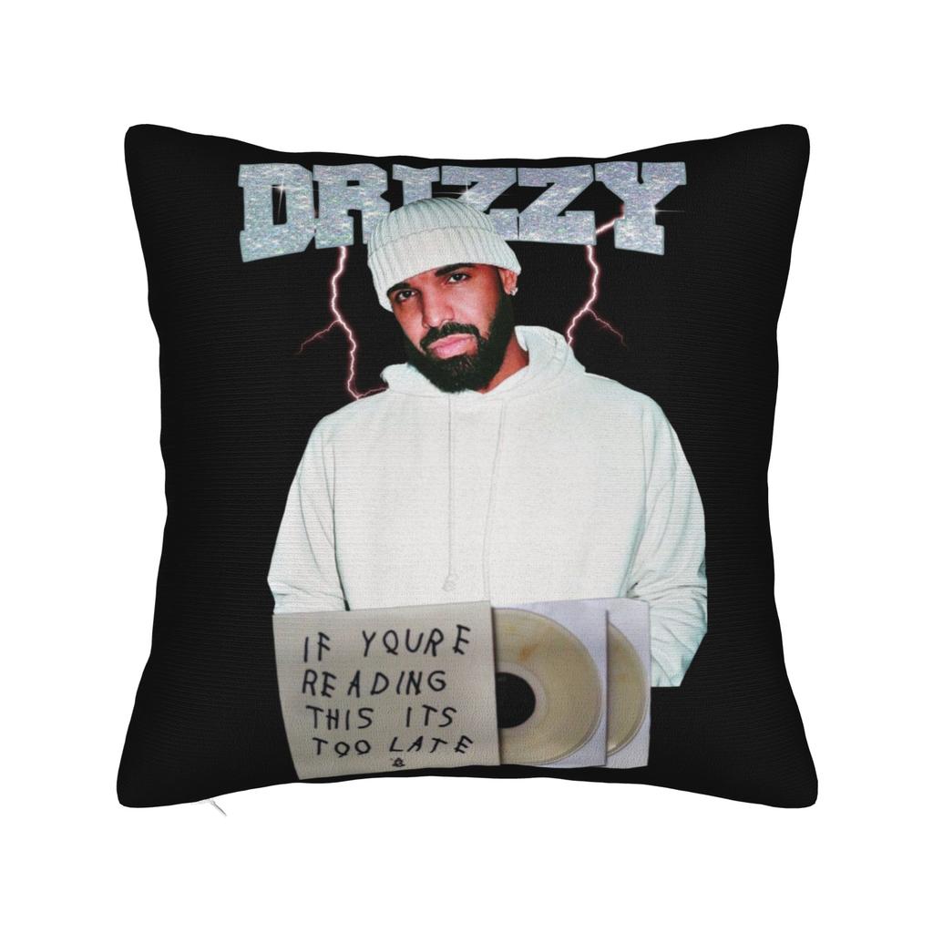 Drake Rapper Pillowcase Printing Polyester Cushion Cover Gift Throw Pillow Case Cover Sofa Zipper 40X40Cm