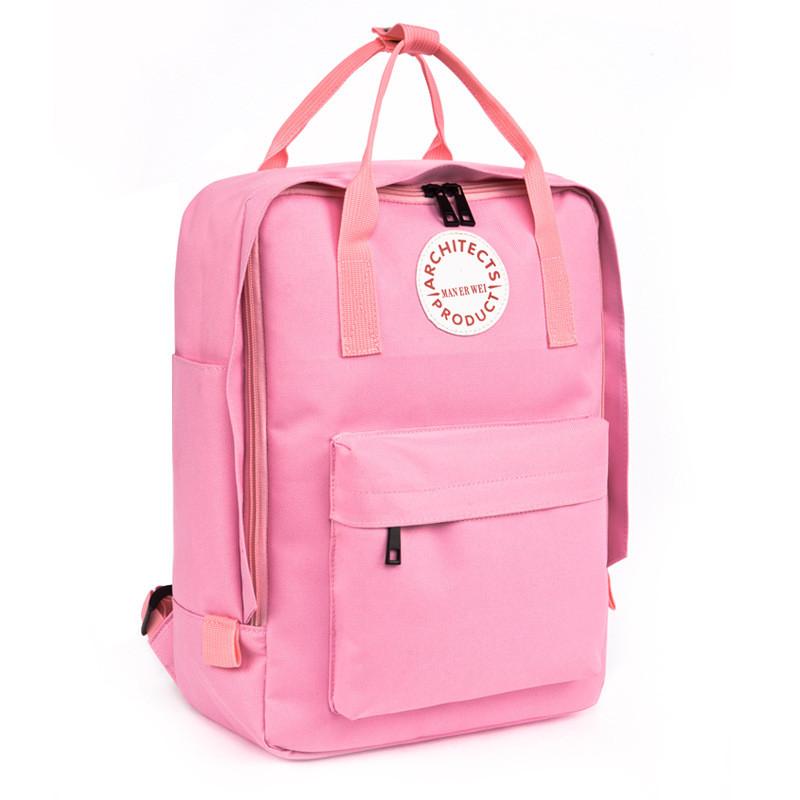 Man Er Wei Letter Print Oxford Material Travel Backpack With Multiple Compartments For Men And Women