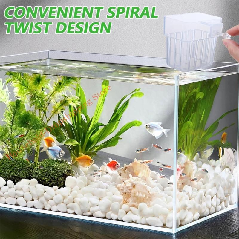 12PCS Clear Mounted Fishtanks Planter Cup Plant Holder For Water Grass And Green Landscape Aquarium Planting Accessory 85AD