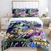 Jojo Anime Print Bedding Set For Bedroom Soft Modern Bedspreads Comefortable Kids Duvet Cover Quilt Cover And Pillowcase
