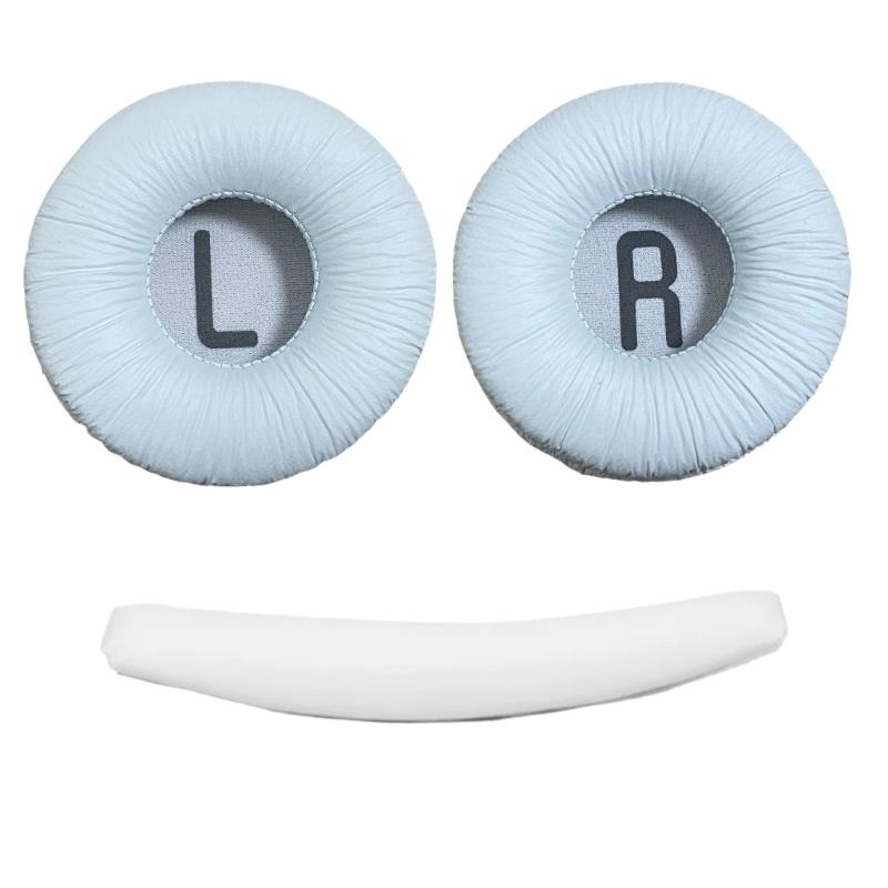 3Pcs Earphones Cushion Headbeam Headphones Ear Pads For Jbl Tune 600 T450 T450Bt T500Bt Jr300Bt 70Mm Soft Leather Foam Pads