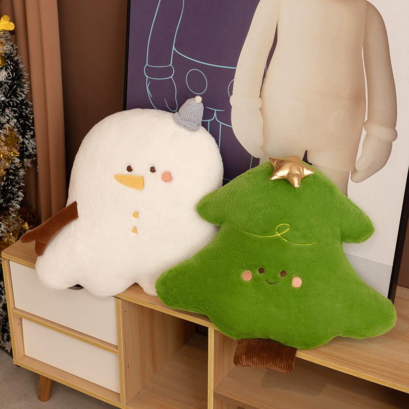 Christmas Snowman Deer Tree Santa Claus Plush Toy With Pp Cotton Filling For Holiday Decor Gift Set