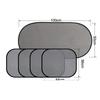 Iridescent Magnetic Car Sun Shade - Titanium Silver Reflective Window Curtains