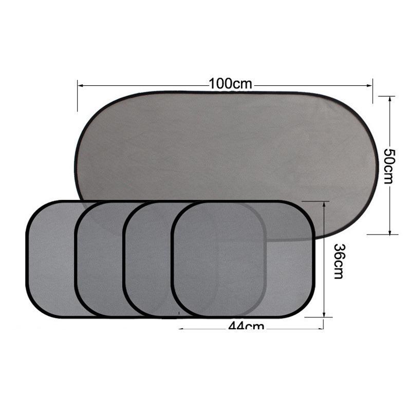 Iridescent Magnetic Car Sun Shade - Titanium Silver Reflective Window Curtains