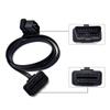 Dual Female Y Splitter Elbow 16Pin OBD 2 Extender ODB OBD2 Cable 16 Pin Male To Female Flat Noodle OBD2 Extension Cable
