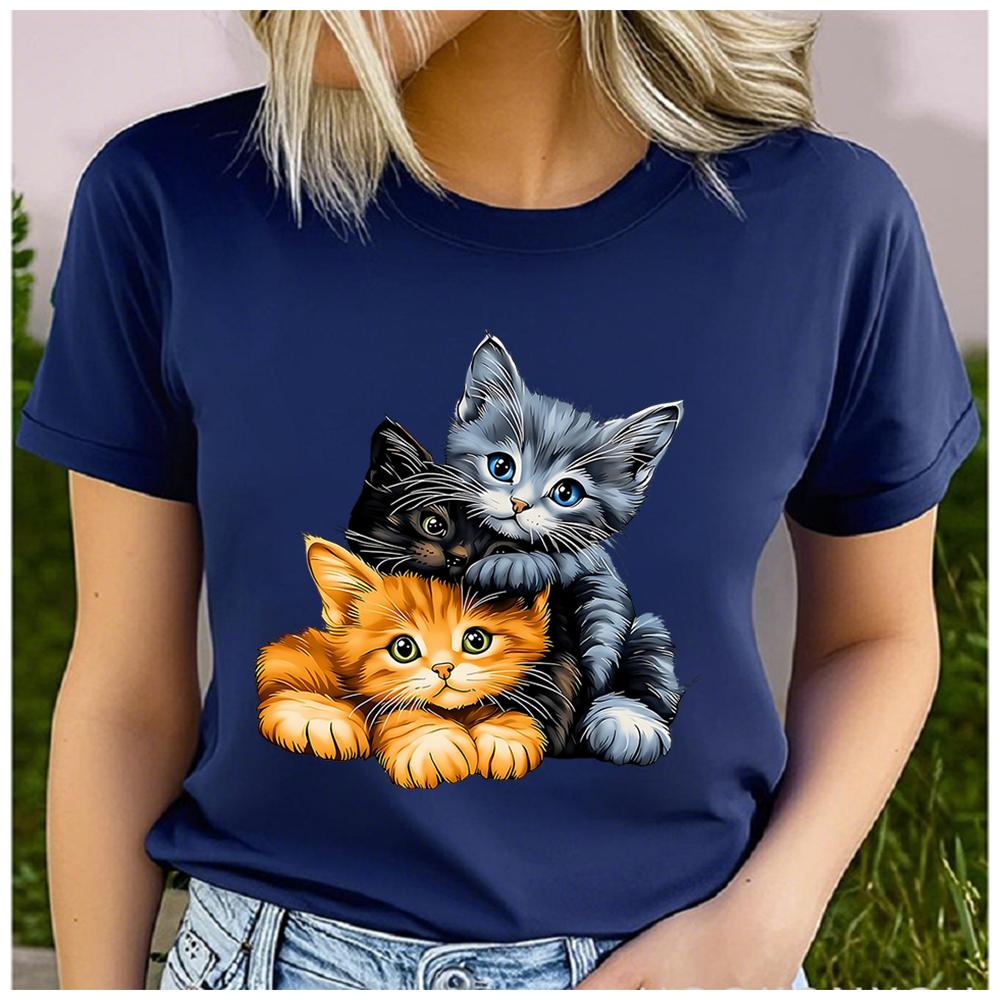 Bumbac Grafică Câine Corgi Vesel Desen Animat Tricou Femei Pufos Pui Welsh Corgi Stăpân Animal de Companie Top Zilnic Casual cu Mânecă Scurtă