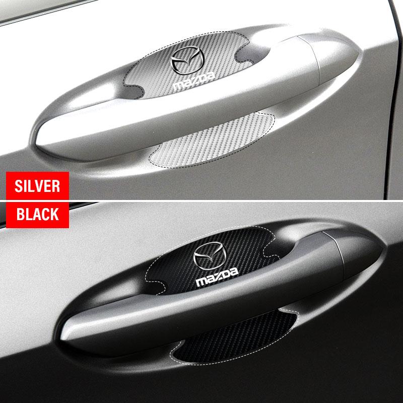 4 Stück Auto Türgriff Schutzaufkleber Emblem Autodekoration Styling Für Mazda 3 7 8 Atenza Axela 5 6 323 500 RX7 RX8 CX9 CX30 CX7 CX6 CX5
