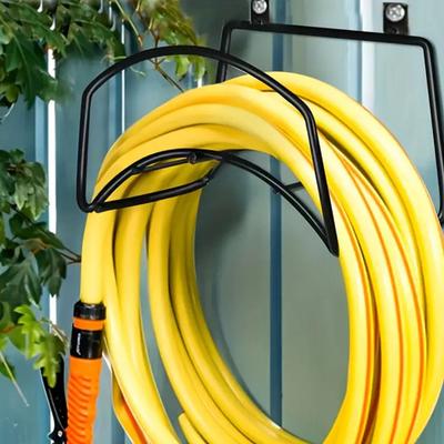 Gartenschlauchhalter Robuster Metallschlauchaufhänger Wandmontiert Wasser-Schlauchorganisator für Außen Zuhause Hof