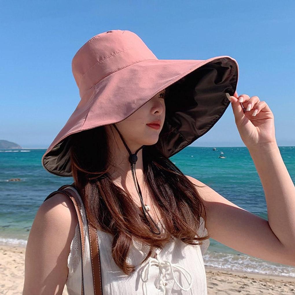 Sofos UV Protection Blackout Bucket Hat (Pink) Brim