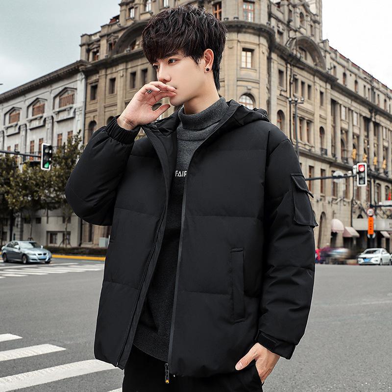 New Style Winter Basic Popular Men's Down Jacket, Non-iron Treatment, Fashionable Urban Hooded Lapel Jacket