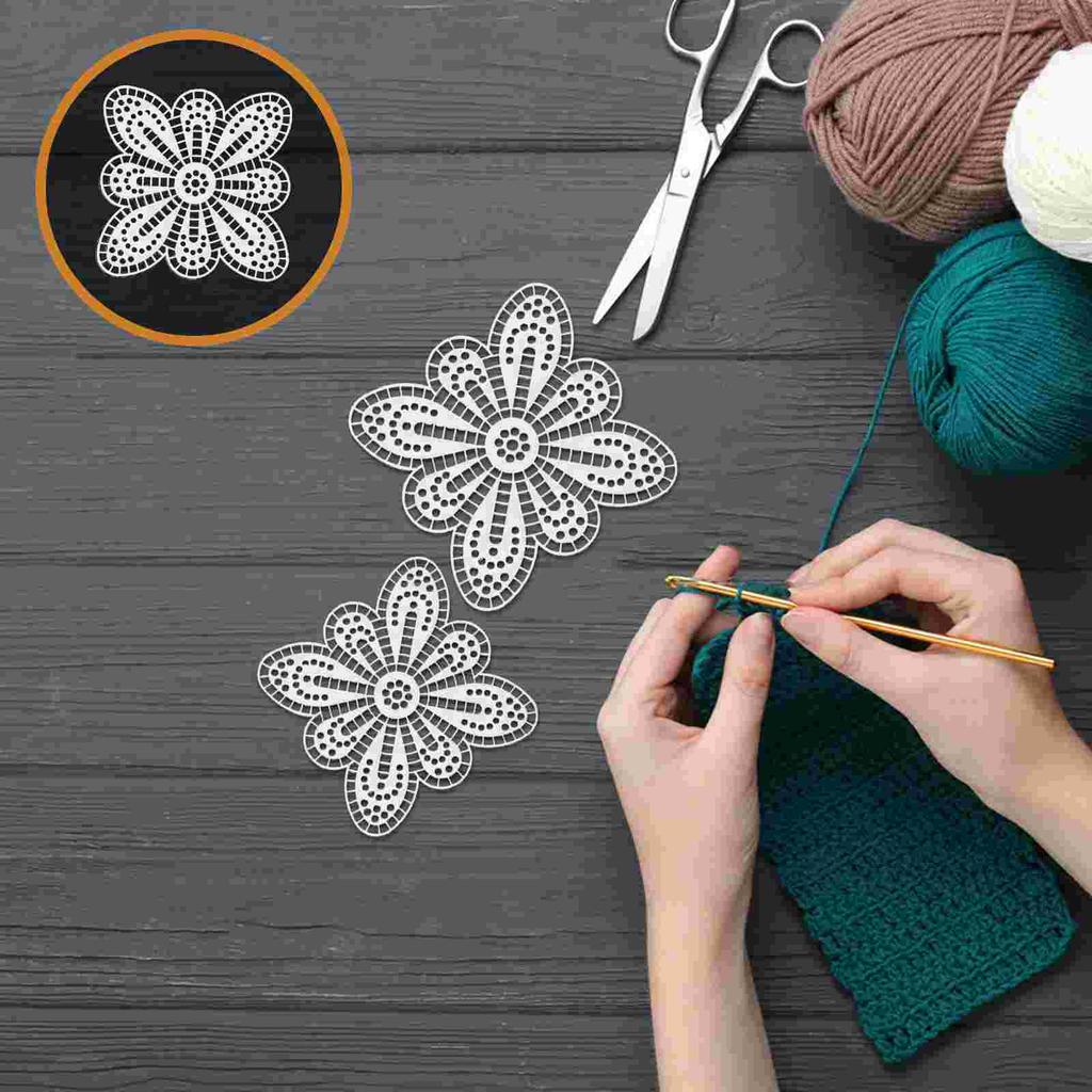 15 Pcs Petal Shaped Plastic Mesh Canvas Sheets Grid Cross Patterns Craft Kit Diy Plastic Canvas Panels Butterfly Netting