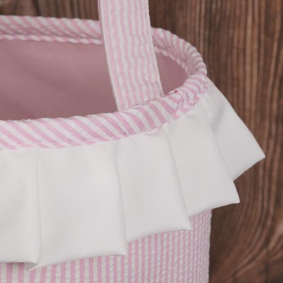 Easter Storage Bag Cute Bunny Bucket with Long Ears And Tail Handheld