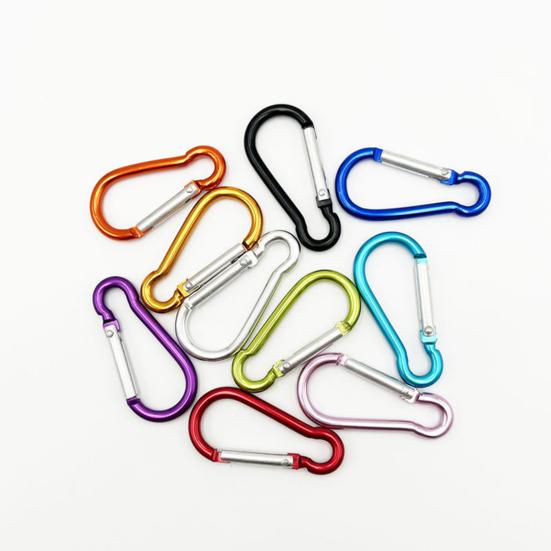 10Pcs Backpack Buckle Strong Load-bearing Gourd-shaped Aluminum Alloy Fast Hanging Key Carabiner Outdoor