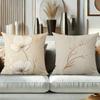 Floral Patterned Throw Pillows For Home Decor Polyester Pillowcase, Sofa Decorative Cushion Cov Headboard Pillow