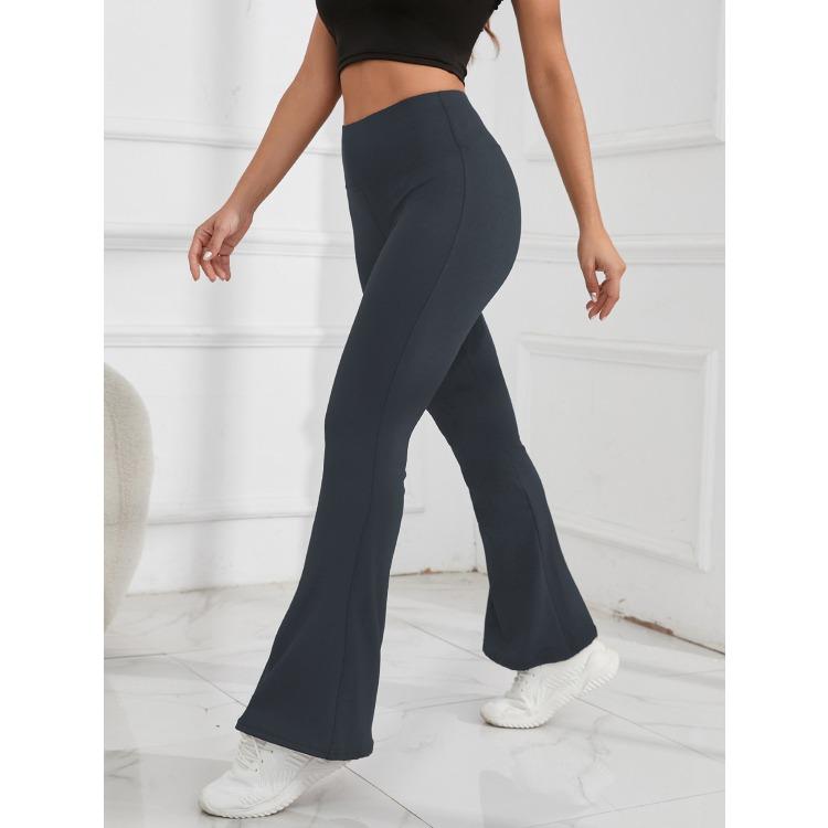 Yoga Bell-Bottom Hoge Taille Billiftende Leggings – Sport- en Fitnessbroeken voor Dames met Een Perzikvormige Billen en Wijde Pijpen