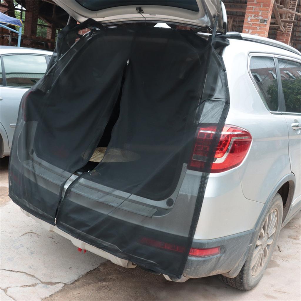 Magnetic Trunk Mesh Breathable, Mosquito Resistant, Environmentally Friendly Mesh Curtains SUV Mosquito Net RV Summer
