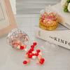 12Pcs Plastic Candy Box Golden Silver Crown Swan Transparent Packaging Candy Box Birthday Wedding Candy Box Party Supply