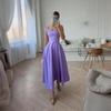 2025 Summer Solid Square Neck Sleeveless Long Dress for Women