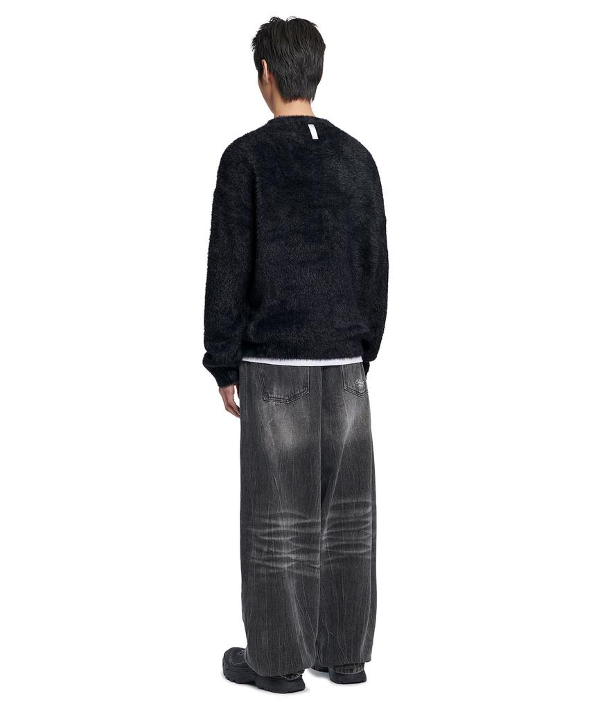 Nomaenyueol Fuzz Hairy Knit - Black