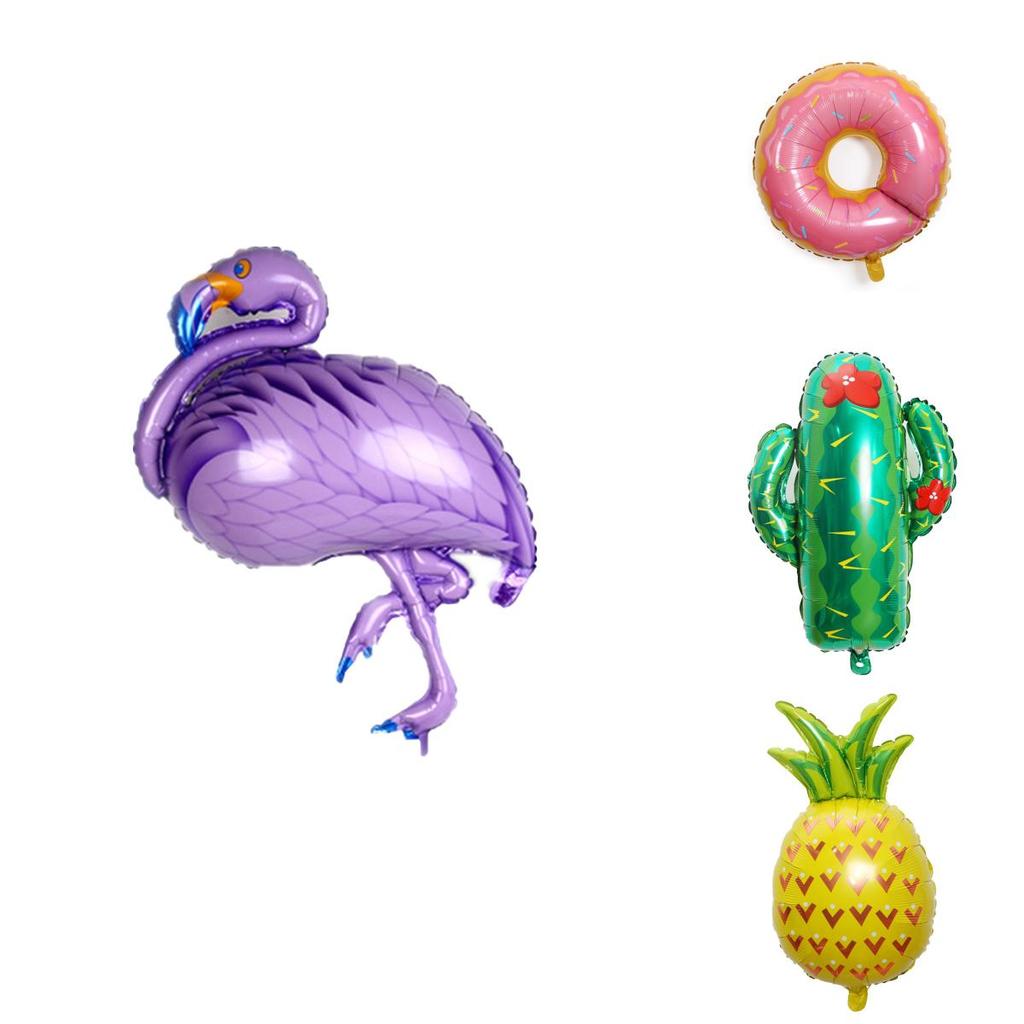 Hawaiiaanse Ananas Flamingo Aluminiumfolie Ballon Voor Bruiloftsfeest Decoraties
