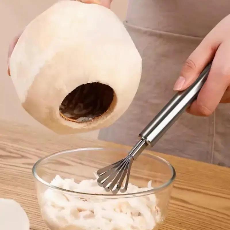 1PCS Stainless Steel Coconut Shredder Five-claw Planer Coconut Meat Scraper Fish Scale Planer Multifunctional Kitchen Gadget