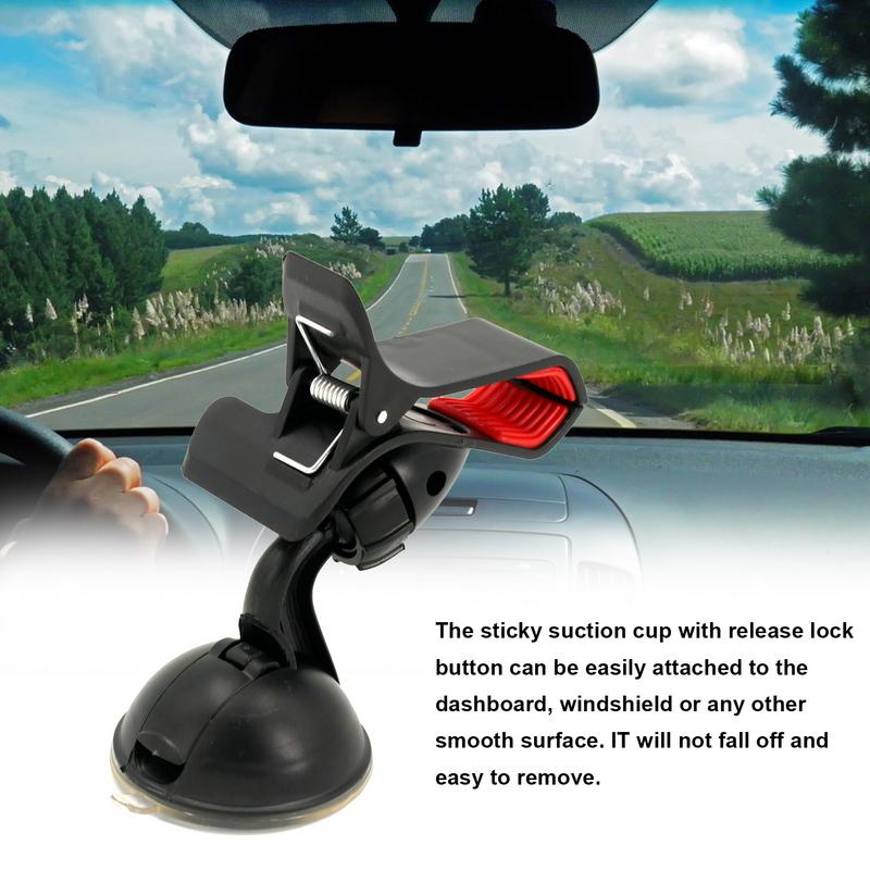 Navigation Bracket Car Universal Phone Clip Windshield Bracket With Suction Cup Rotatable Cell Phone Holder For Car