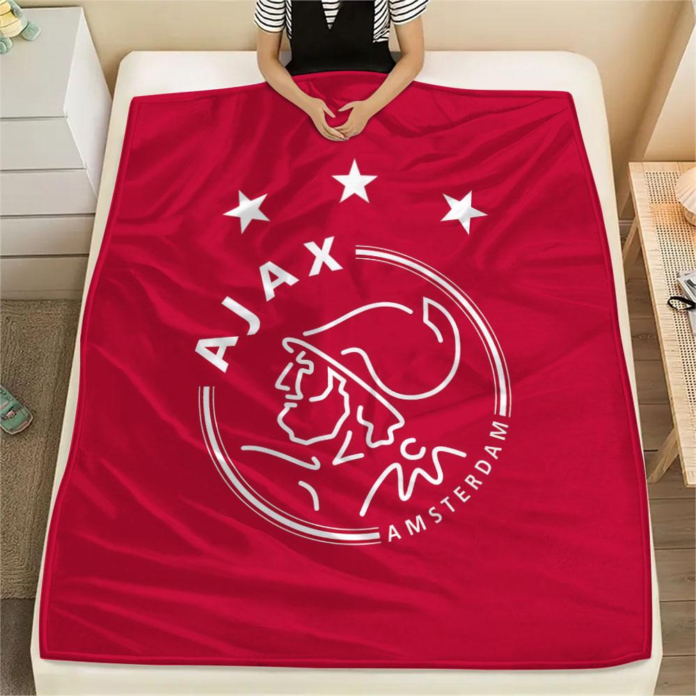 1PC AFC Ajax Patterned Flannel Blanket Suitable For All Seasons for Home Decor Warmth and Comfort Gifts Holiday Present