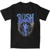 Mens T Shirt Best Cover Rush Band Music T-Shirts Fashion Summer Tees Awesome Design Pure Cotton Tops Plus Size
