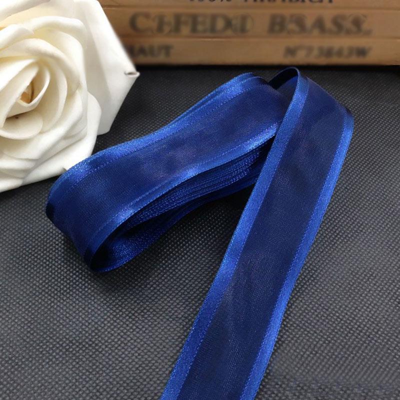 DIY handmade împachetare cadou funde de păr panglică decorare petrecere 1buc 25 mm pentru nuntă panglică din organza 5 m populară de înaltă calitate satin margine lucrată manual