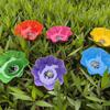 Handmade Metal Bird Feeder Garden Stake with Pollinator Water Station Bird Bath for Water